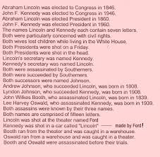 Kennedy and Lincoln