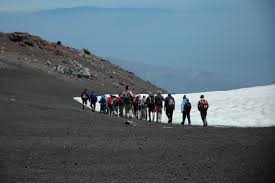 Trekking on  mount Etna  