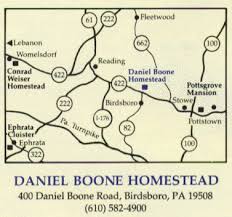 Map showing location of Daniel  Boone      