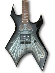 Play the electric guitar.