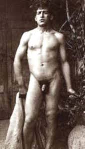 Photograph of a  nude man   by Wilhelm    