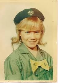 Ms Allen as a Girl Scout Long Ago