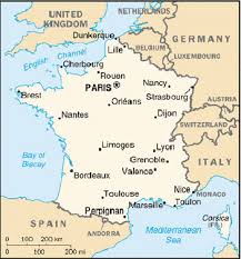   Map   of  France  