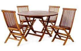 Java Teak Patio Table Set - via Daymix