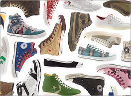 Converse shoes have traveled