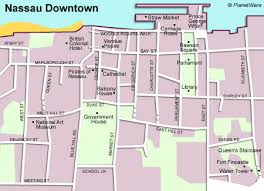 Nassau Bahamas map - downtown - via Daymix