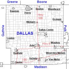  Map of  Dallas County   