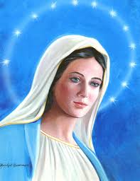 Round yon Virgin–Mother and