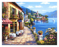 Overlook Cafe I Print by Sung