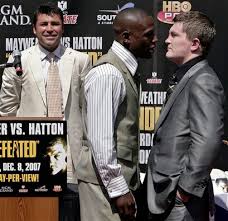 Image <b>...</b> center, and <b>Ricky Hatton</b>, right, Picture