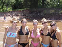 Amy Mcree in the pink bikini