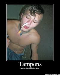 Up your nose with a TAMPON?