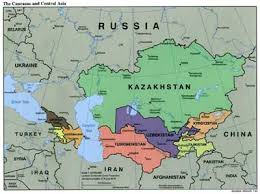 Map of  Central Asia  