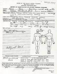Elvis' Autopsy Report (Page 1 - via Daymix