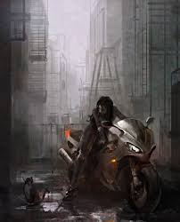   Biker Girl   Labels Paintings