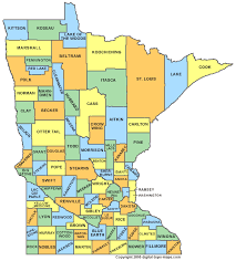 Minnesota County Map - MN - via Daymix