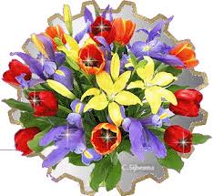 Flower Glitter Graphic - 2