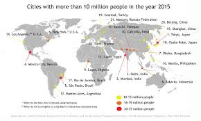 The world's largest cities in - via Daymix