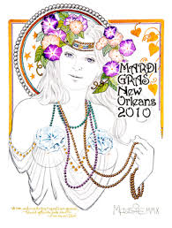 "Mardi Gras Morning Glory" - via Daymix