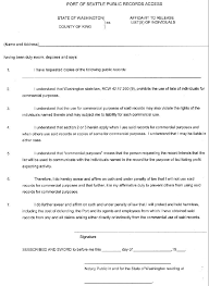 Here x26s the affidavit form that Port