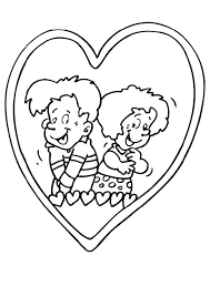   Dibujo Enamorados   para colorear e    