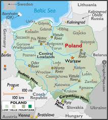Poland map - Online travel map - via Daymix