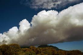  Cumulus cloud   band over Table    
