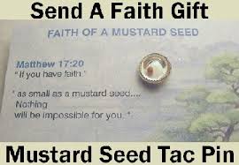 Real Mustard Seed  Lapel Pin   of    