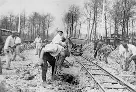 Buchenwald prisoners at forced