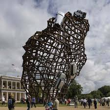The  Land Rover   Sculpture was    