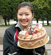 福原爱20岁生日庆成人瓷娃娃发福