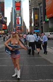 The Naked Cowgirl!