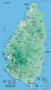 Map of St. Lucia - via Daymix