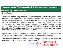   first national bank   scam phishing    
