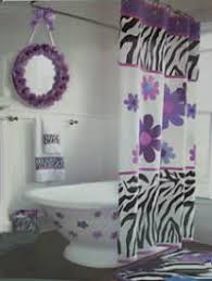 purple zebra shower curtain