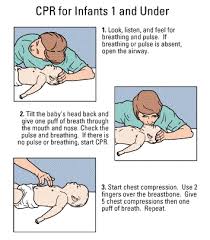 IF NOT, DIAL 911 say  INFANT 