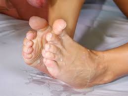     Cum covered feet    