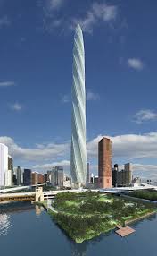 Chicago Spire construction - via Daymix