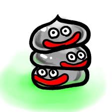 重なったメタルスライム