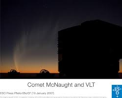 Foto del  cometa   tomada desde el    
