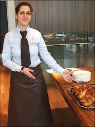 Waitress in the dining area