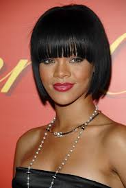 Rihanna's Bangy Bob - via Daymix