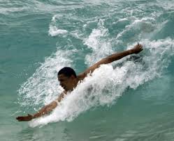 Obama Body Surfing the