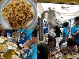 and roti with Kraft cheese - via Daymix