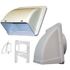 White Dryer Exhaust Vent/Hood