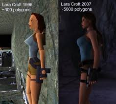 With Lara Croft on