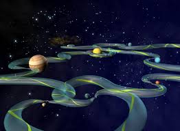 between celestial bodies. - via Daymix