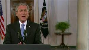 George Bush addresses the