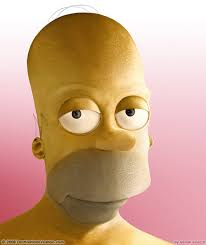 Homer Simpson Untooned