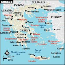 Online map of Greece